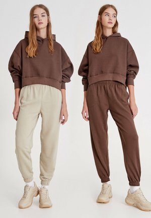 2 PACK - Teplákové kalhoty - mottled light brown