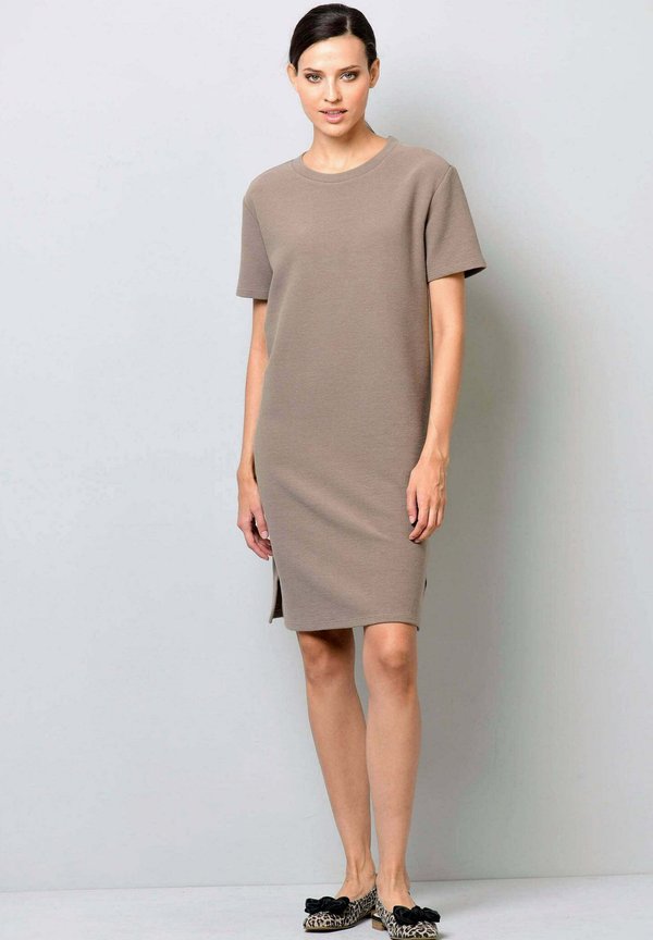 Jerseykleid - taupe