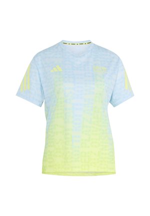 adidas Performance, BER26 AOP TEE W - T-Shirt sport - crystal sky/frozen lemon