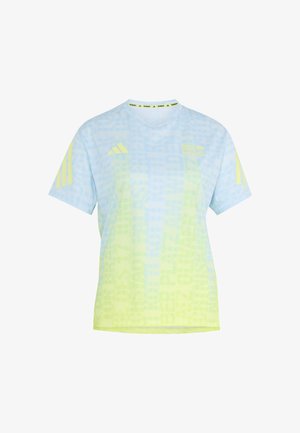 adidas Performance, BER26 AOP TEE W - T-Shirt sport - crystal sky/frozen lemon