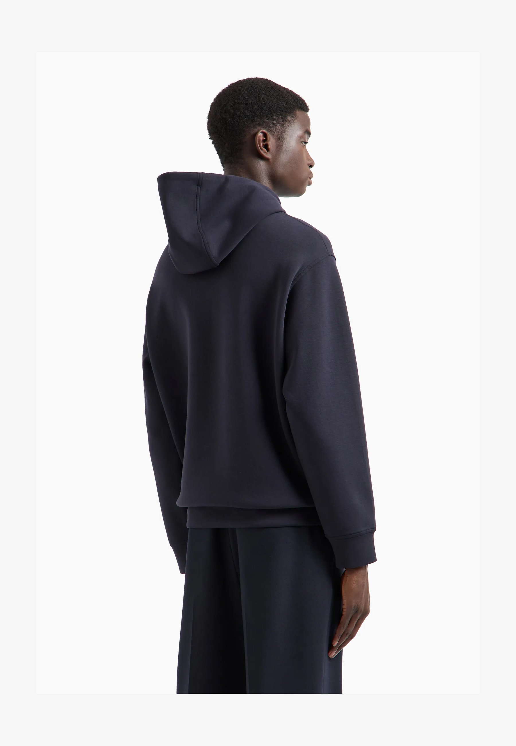 Felpa Con Cappuccio Uomo Aquila Adler SPQR Roma | Grigio Scuro Mélange | Cotone E Poliestere