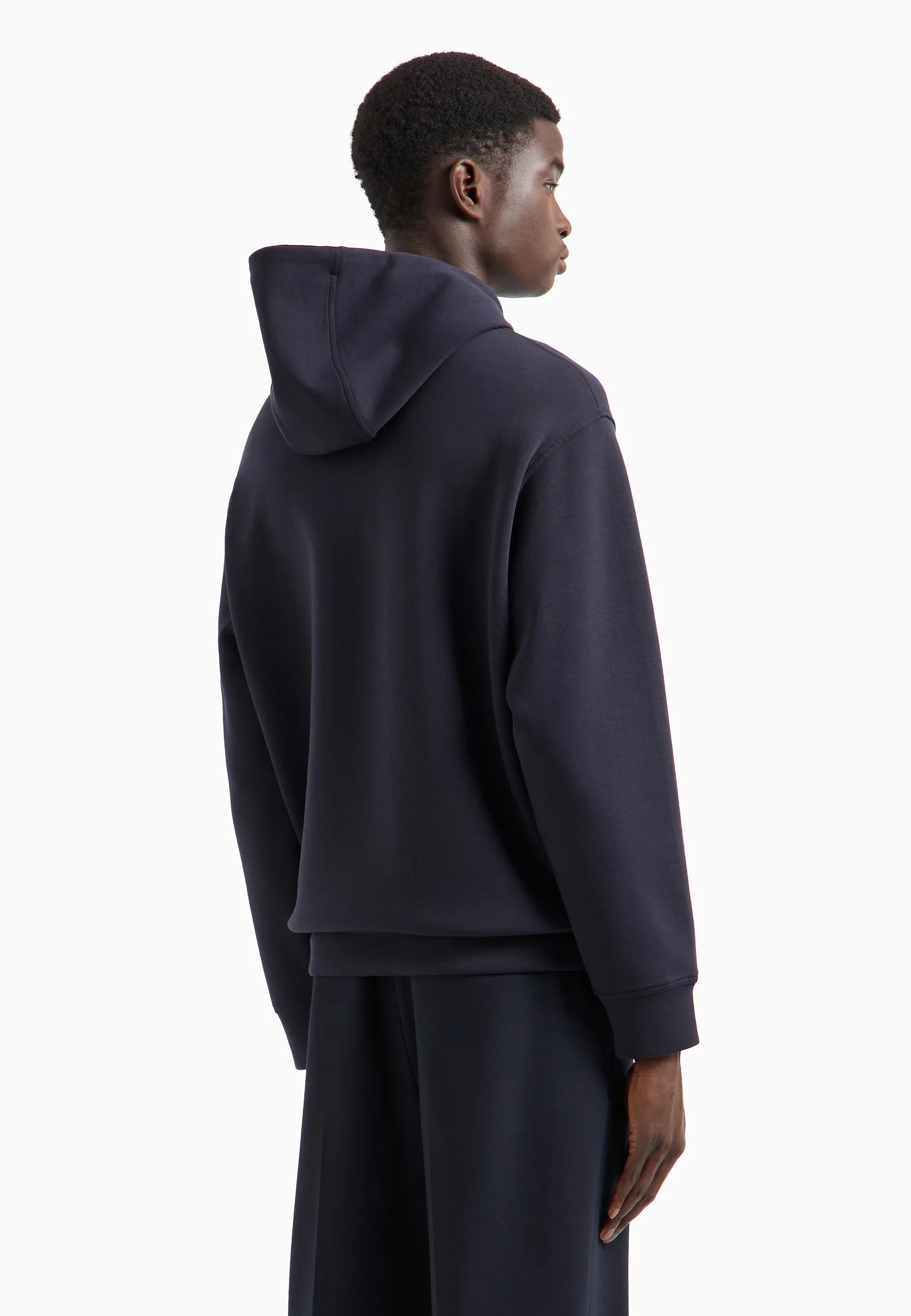 Felpa Con Cappuccio Uomo Aquila Adler SPQR Roma | Grigio Scuro Mélange | Cotone E Poliestere