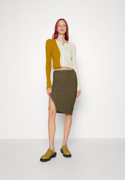 ECKHAUS LATTA FLUTED SKIRT - Puzdrová sukňa - lichen