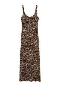 ANIMAL-PRINT MIDI - Dnevna obleka - black brown