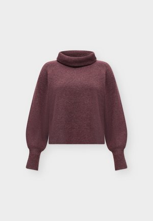 ONLY, ONLOLIVIA LS ROLL NECK CC KNT - Πουλόβερ - fudge