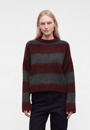 Noisy May, NMSOFF O NECK - Pullover - fig/obsidian