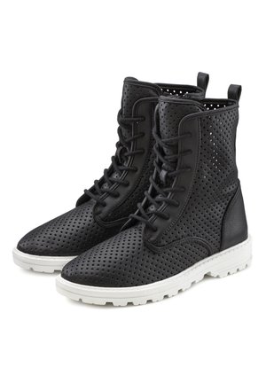 LASCANA Schnürstiefelette - schwarz
