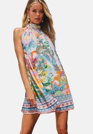 Lipsy REGULAR FIT -PRINTED HLATER - Day dress - blue paisley
