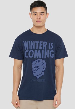 Cotton Soul, GAME OF THRONES THE WARNING - T-Shirt print - dark blue