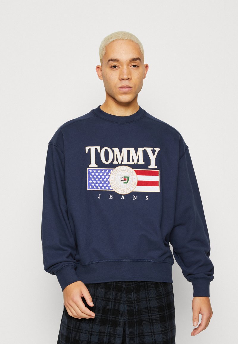 Tommy Jeans BOXY LUXE CREW Sweatshirt twilight navy/dark blue
