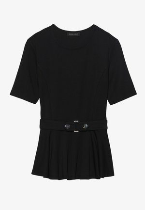 SHORT SLEEVED TOP  - Osnovna majica kratkih rukava - black