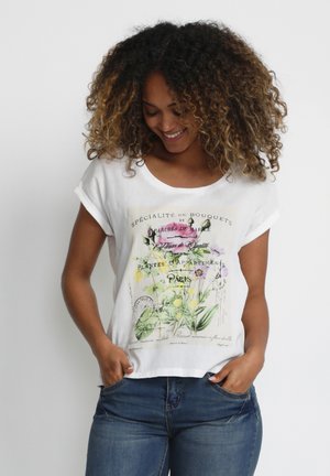 CRJOANNA - Print T-shirt - snowwhiteflower