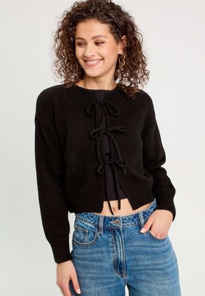 Cache Cache LANGÄRMELIGE GEKNOTET - Strickjacke - noir