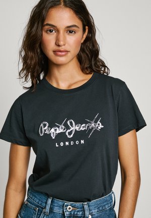 Pepe Jeans LETICIA - T-shirt imprimé - black