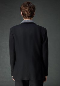 Next SLIM FIT TEXTURED STRIPE - Anzugsakko - black