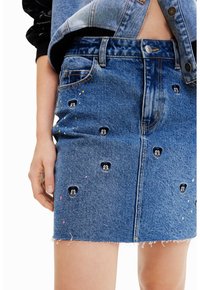 Desigual Denimová sukně - blue denim