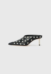 KELSEY - Magas sarkú papucsszandálok - black