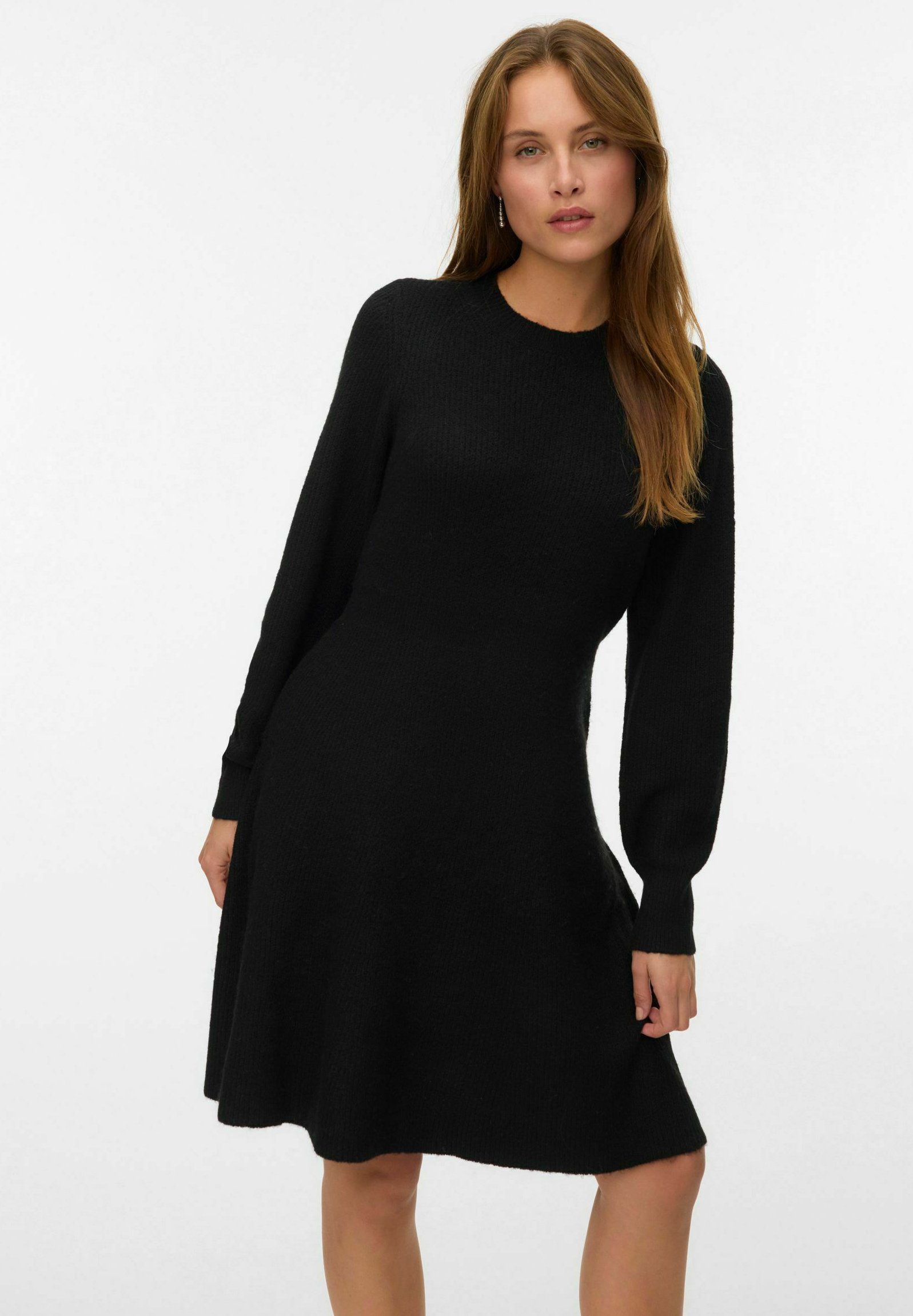 Zalando Lange Gebreide Jurk Zwart Vero Moda Gebreide Jurk Black/zwart