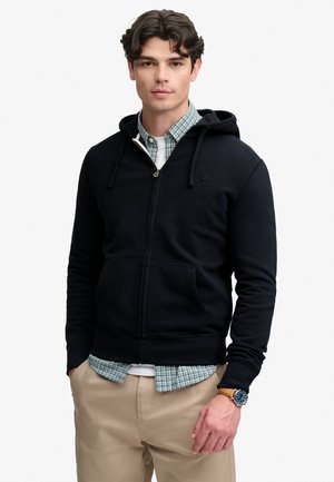 Superdry & Co, SUPERDRY KAPUZENJACKE ESSENTIAL SDCO LOGO ZIPHOOD - Sweater met rits - dark navy