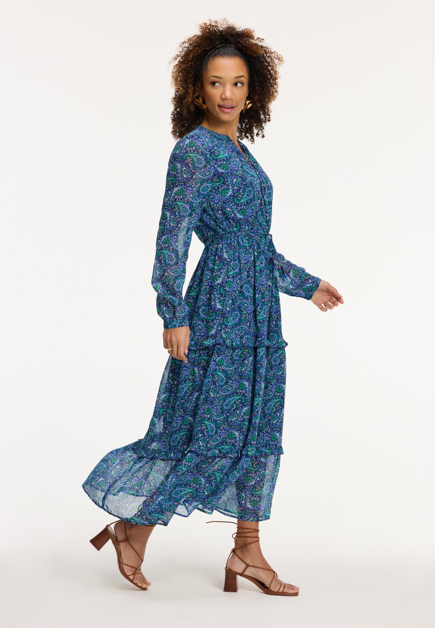 The Sunshine Brand JADE PAISLEY - Maxi dress - blue paisley/blue