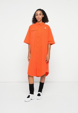 Skjortekjole - picante red/cinnamon