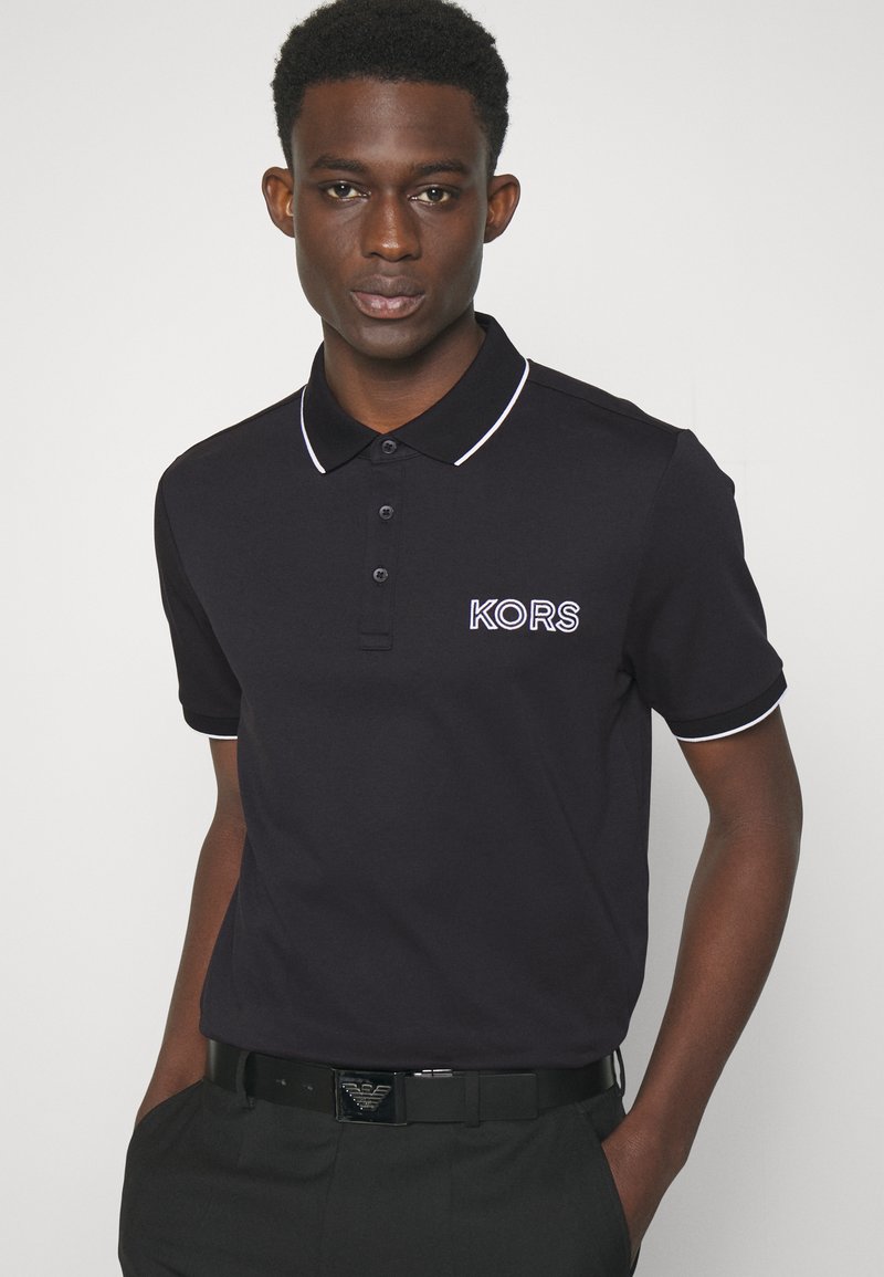 michael kors black polo shirt