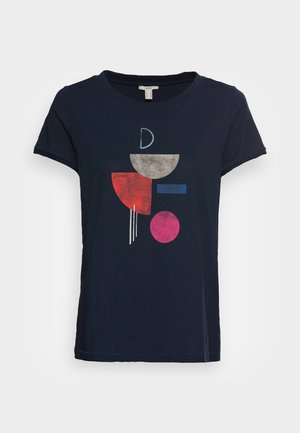 Print T-shirt - navy