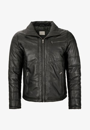 bugatti Lederjacke - schwarz