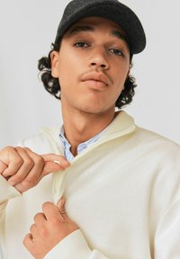 BZB COL MONTANT ZIPPÉ - Pullover - blanc