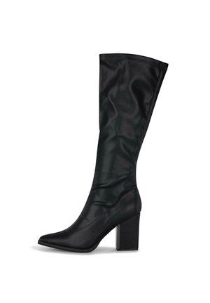 CON PUNTERA AFILADA Y CIERRE CON CREMALLERA. - Botas de tacón - black