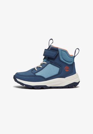 Timberland MID HOOK LOOP SNEAKER - Lauflernschuh - medium blue