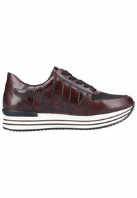 Remonte Sneakers laag - cerise schwarz