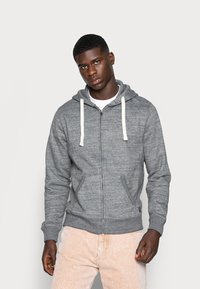 Blend - BHBHALTON ZIPTHROUGH SWEATSHIRT - Felpa con zip - pewter mix Immagine in miniatura 1