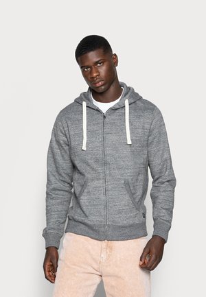 BHBHALTON ZIPTHROUGH SWEATSHIRT - Felpa con zip - pewter mix