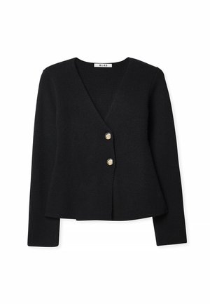 NA-KD OVERLAPPING - Kardigan - black