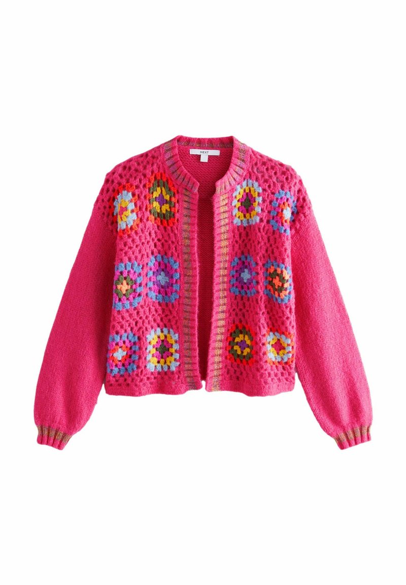 Next - HAND LONG SLEEVE CREW NECK - Cardigan - pink, Enlarge