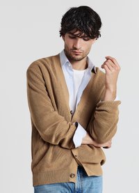 Calliope CON BOTTONI - Cardigan - tabacco