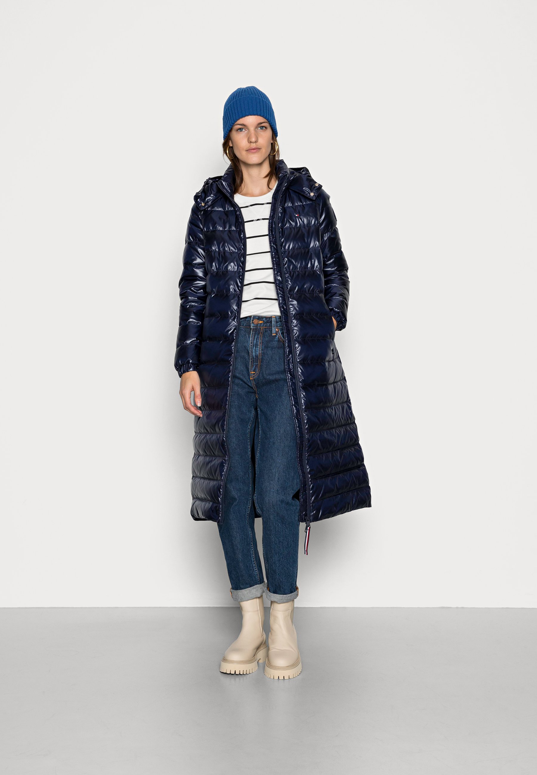Tommy Hilfiger TWO TONE LOGO COAT 