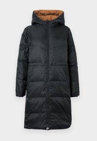 REVERSIBLE LONG LOGO COAT - Manteau en duvet - black nougat