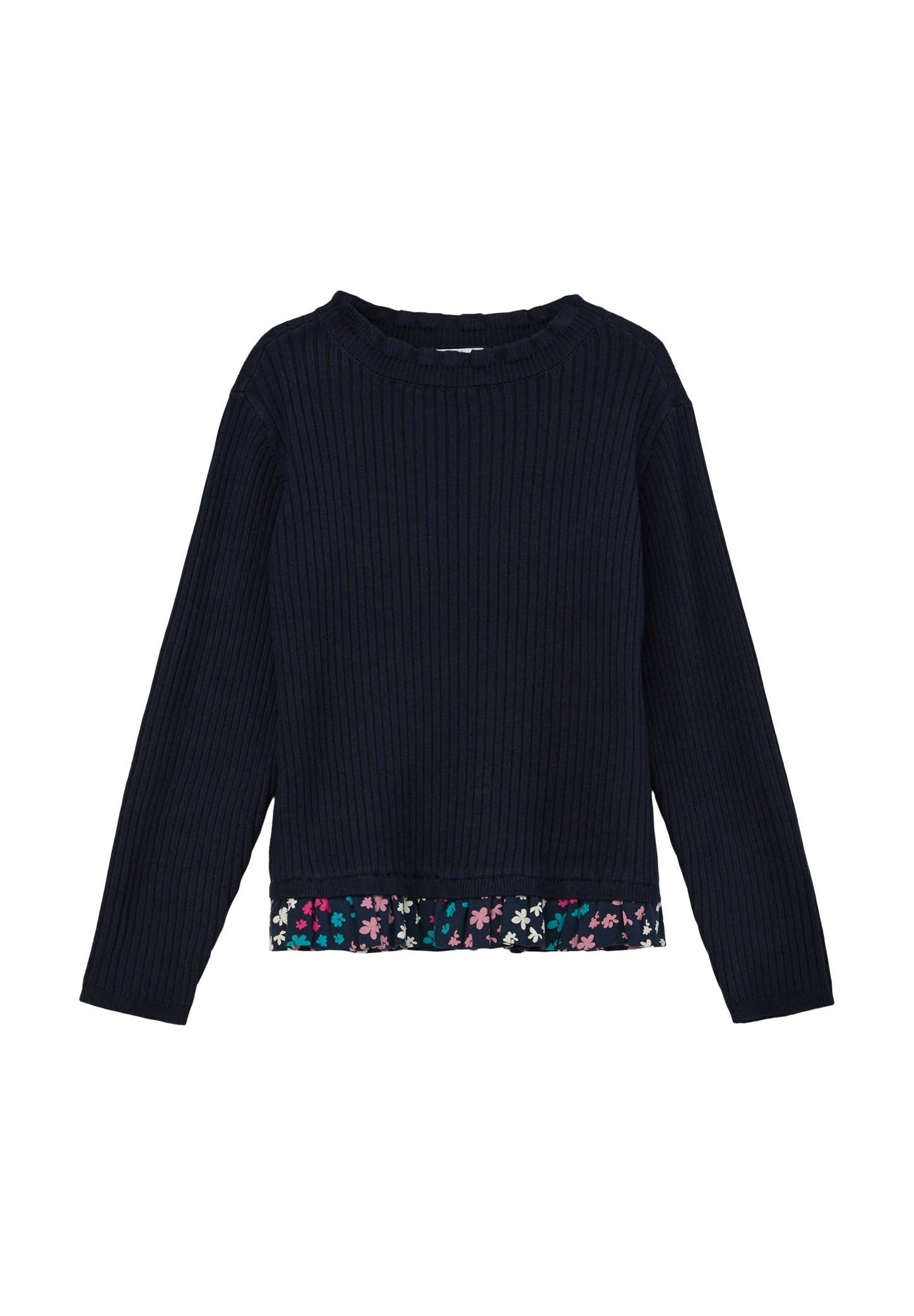 S.Oliver Herren Pullover Langarm Mit Streifen - Regular Fit, Rückenlänge 75 Cm (Gr. L)