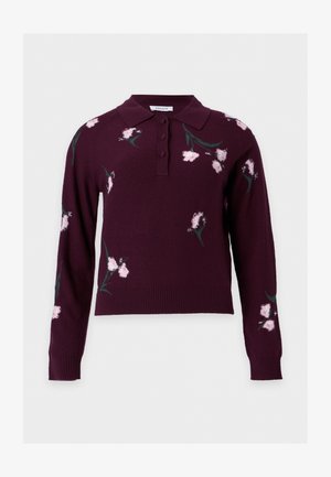 Erdem, FLORAL JUMPER - Pullover - bordeaux