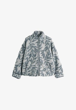 Next, REGULAR FIT - FLORAL PRINT ZIP THROUGH BORG JACKET . - Talvejope - grey