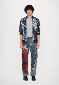 Roberto Cavalli MARBLE TECH TRACK - Poletna jakna - blue