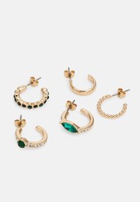 Anna Field 5 PACK - Øredobber - gold-coloured/dark green