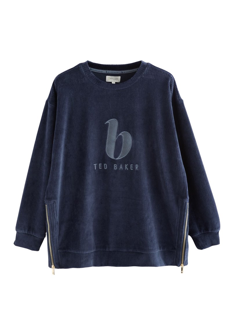 Sweat à Capuche Ted Baker Pour Femme - Taille 2 (UK) - Couleur Bleu - Occasion Très Bon état