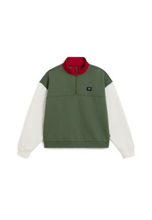 HALF MOCK - Sweatshirt - dark olive