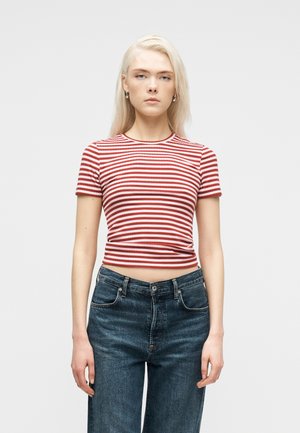 PCLAYA BABY TEE - T-shirt print - goji berry/pink tulle