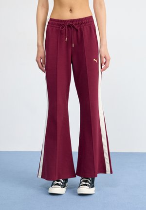 Tracksuit bottoms - ruby shimmer