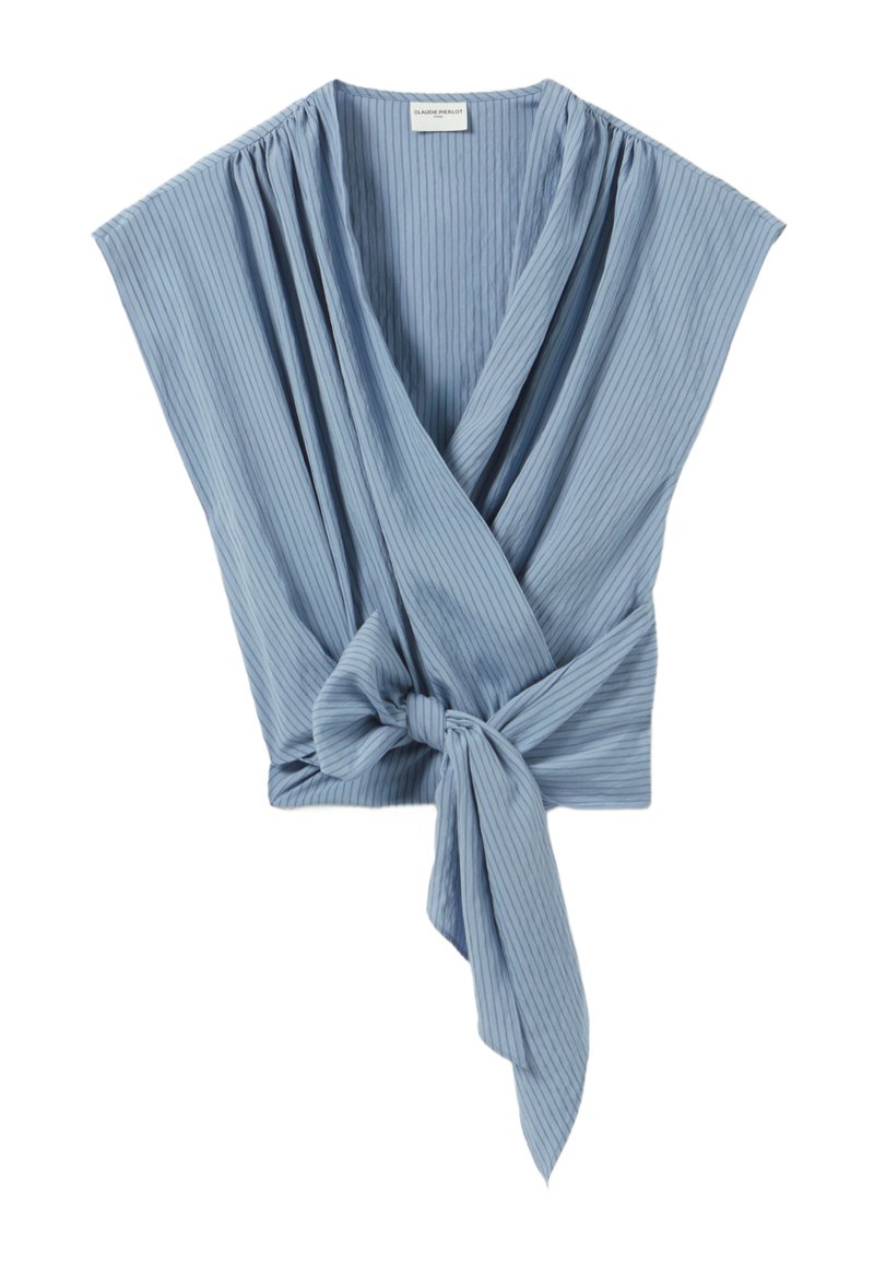 CLAUDIE PIERLOT Blouse lichtblauw gemêleerd