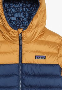 Patagonia BOYS REVERSIBLE HOODY - Dunjacka - glyph gold
